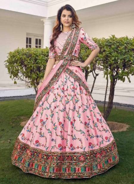 Baby Pink Colour GULDASTA VOL 11 KHUSHBOO New Latest Designer Party Wear Silk Lehenga Choli Collection 1912